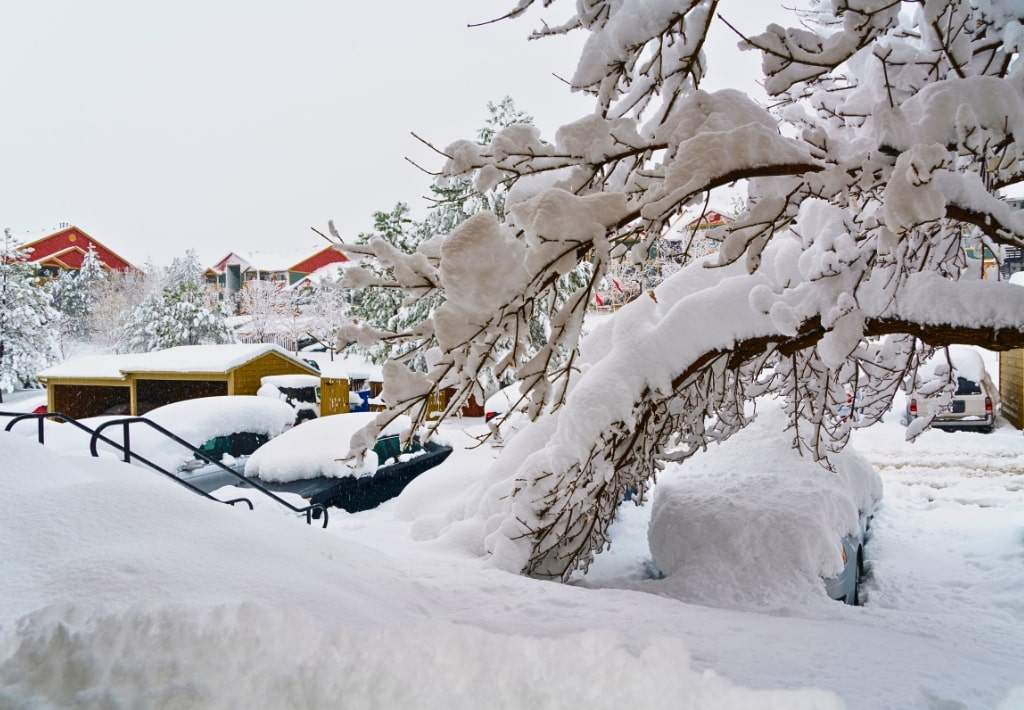 Deep snow may last for days or even weeks after a blizzard.