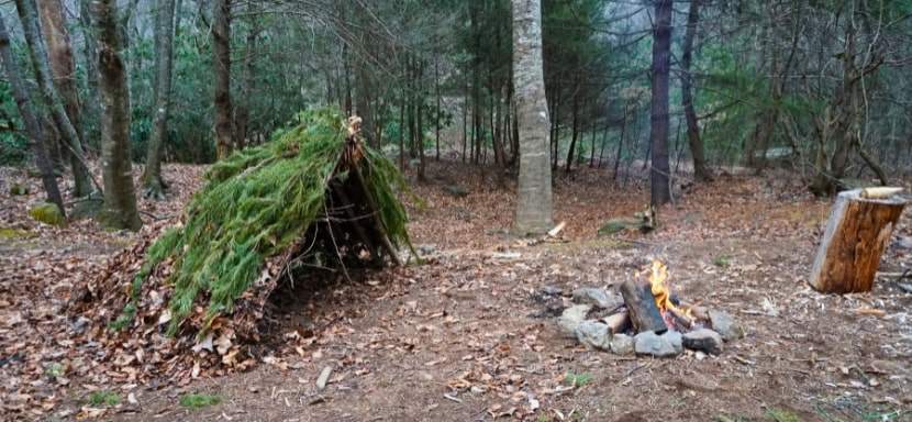 How to build an emergency survival shelter in the wild.