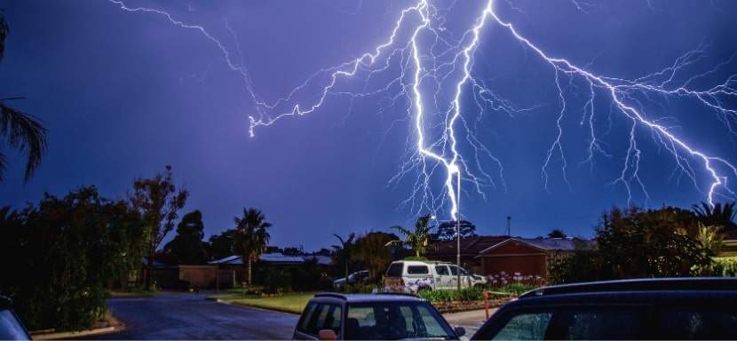 How to survive a lightning strike during a thunderstorm.